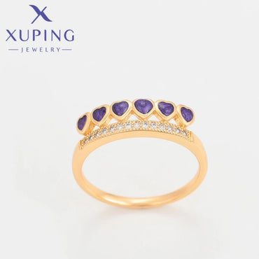 Xuping  Jewelry New Exquisite Style Pearl Round Shape Gold Color Rings Earrings Set for Women Set Party Wish Gifts 6533810