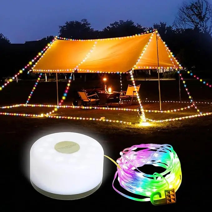 Camping Light String Waterproof USB Rechargeable LED Lights