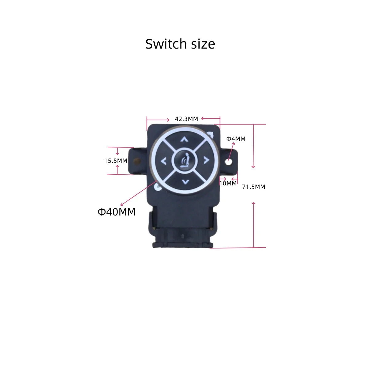 12V Car Seat Cushion with Lumbar Massage Support