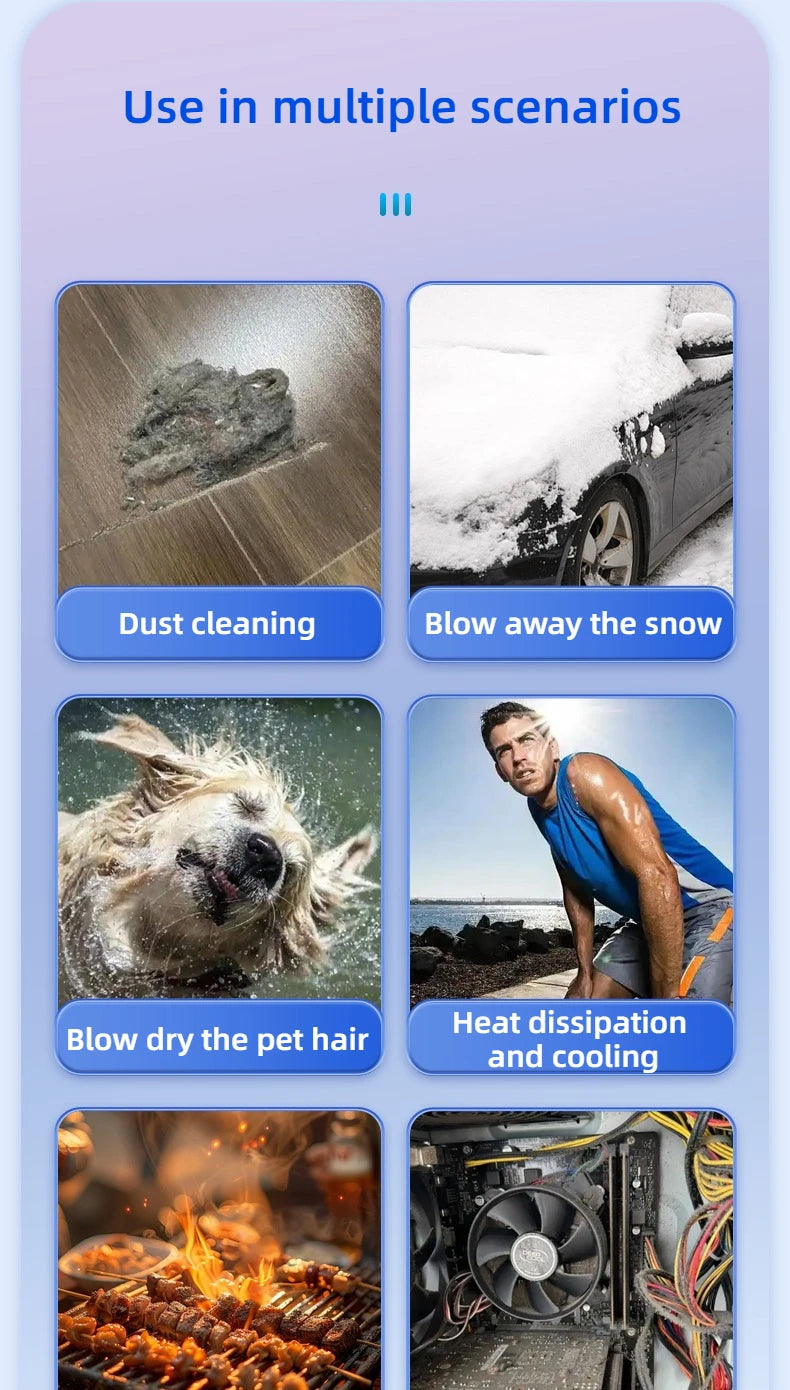 X11 Air Blower 990000RPM Powerful Car Cleaning Duster