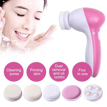 5-in-1 Electric Facial Cleansing Brush – Skin Care Massager