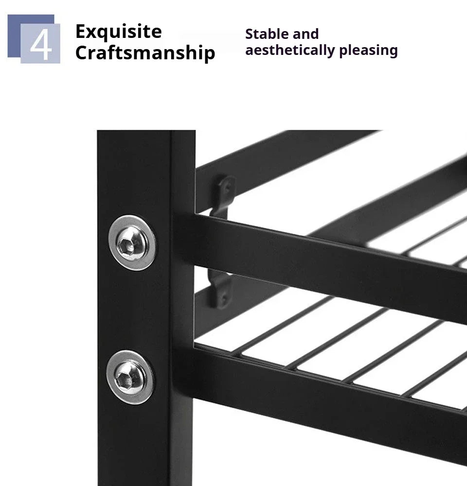 2-Layer Stainless Steel Kitchen Storage & Dish Rack