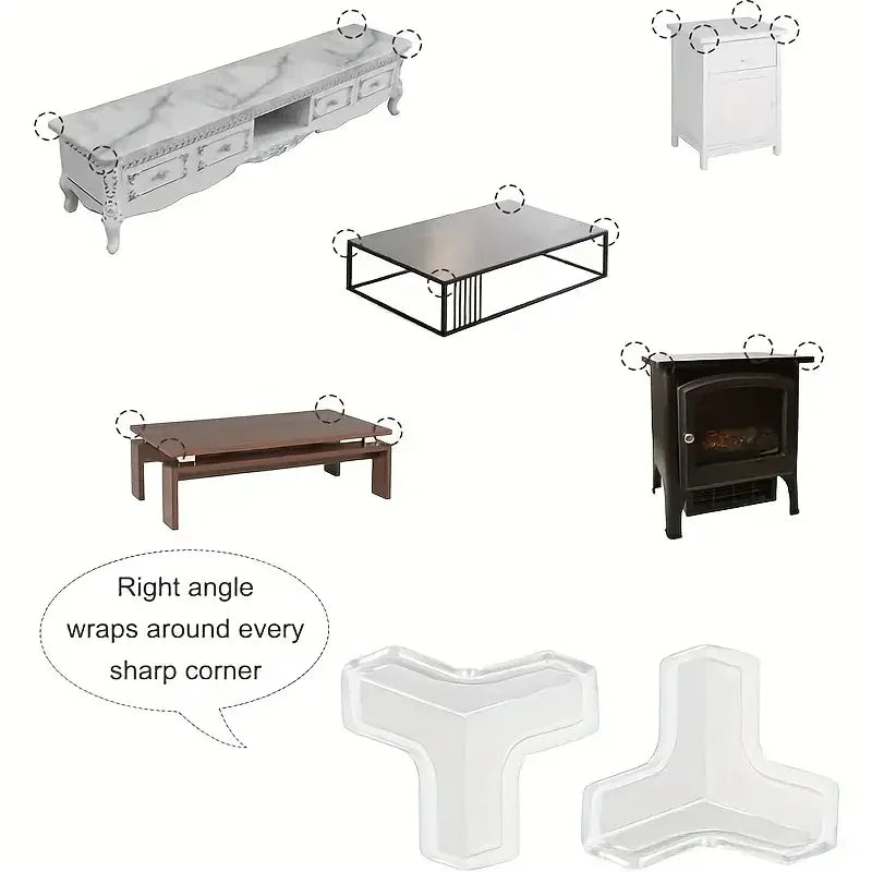 Baby Safety Table Corner Protectors T-Shape Cushions