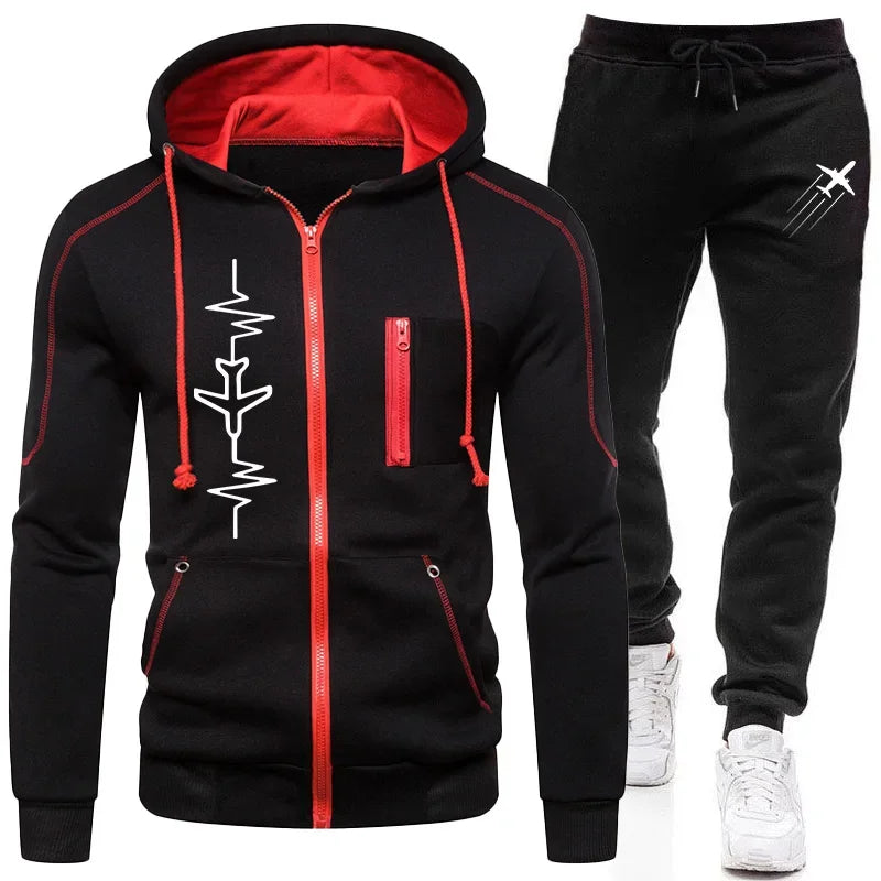 Autumn Winter Tracksuit – Hoodie & Jogger Pants Set
