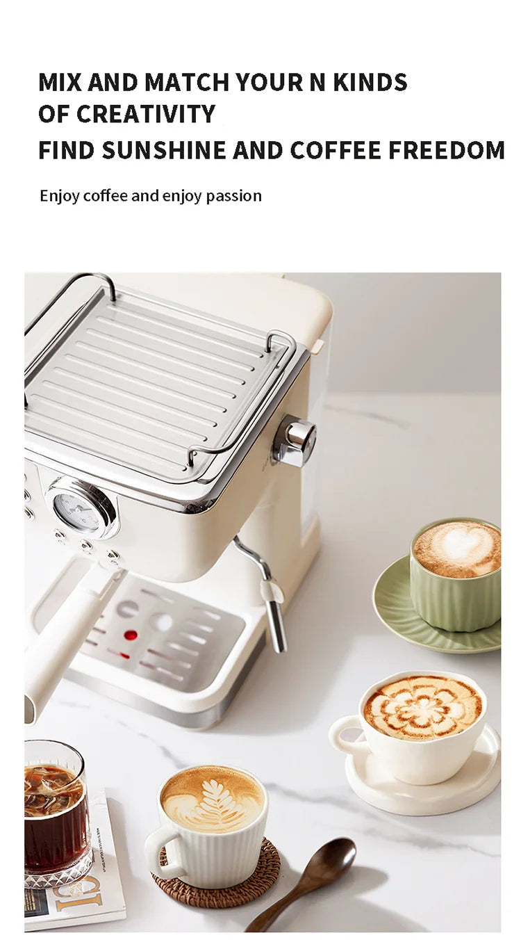 20 Bar Italian Espresso Coffee Machine – Semi-Automatic