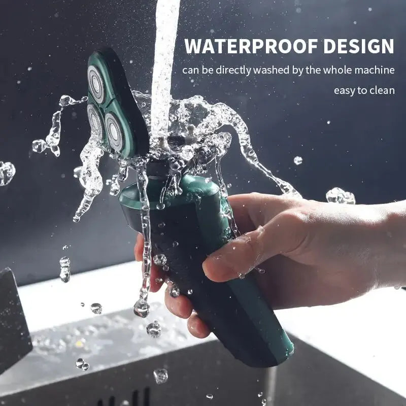 LED Digital Electric Shaver with Trimmer & Nose Hair