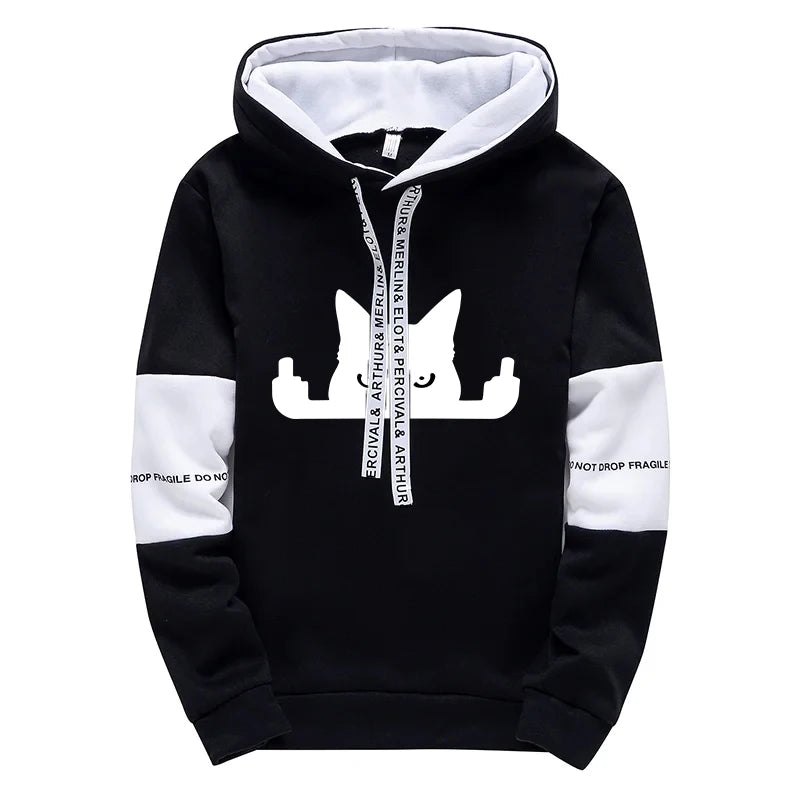 Men’s Hoodie & Sweatpants Set – Casual Printed Tracksuit