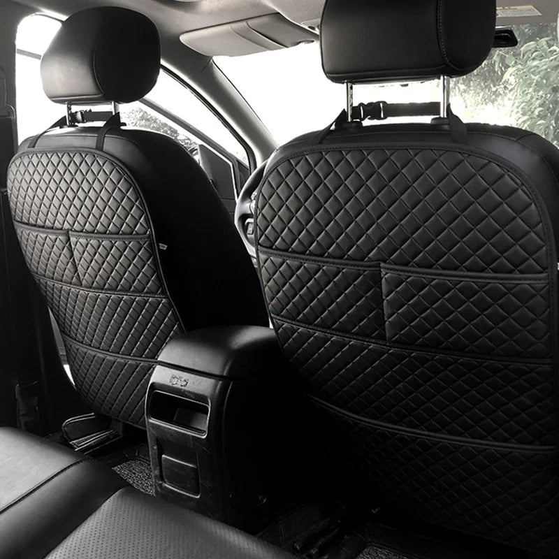 Car Anti-Kick Pad Universal Leather Seat Back Protector