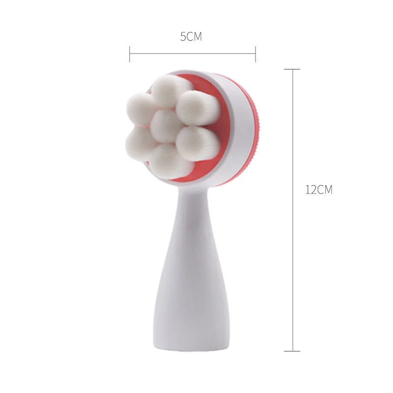 Double-Sided Silicone Facial Cleansing Brush