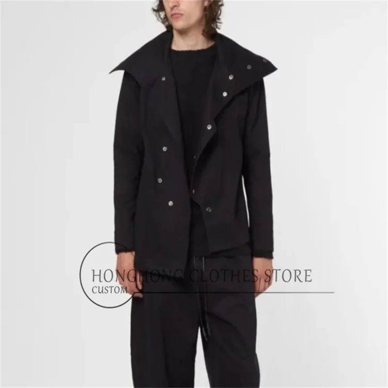 Custom Men’s Stand-Up Collar Jacket – Original Design
