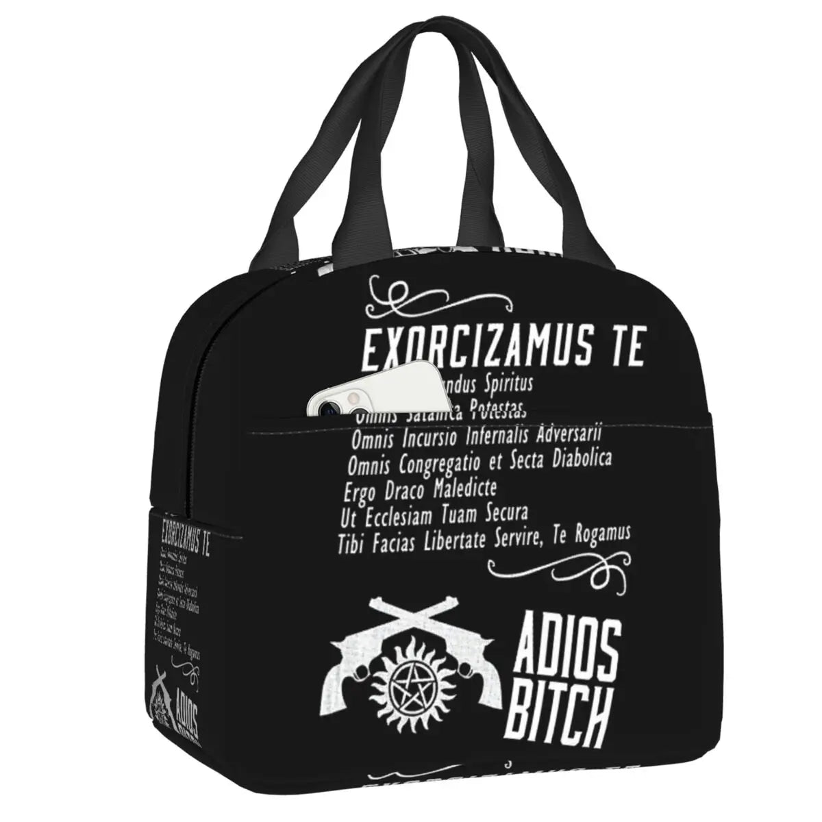 Supernatural Insulated Lunch Tote Bag for Women The Family Business Winchester Things Cooler Thermal Bento Box Outdoor Camping