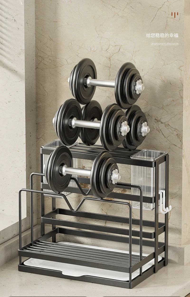 Wall-Mounted Stainless Steel Kitchen Storage Rack