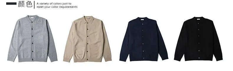 Men’s Winter Casual Long Sleeve Cardigan