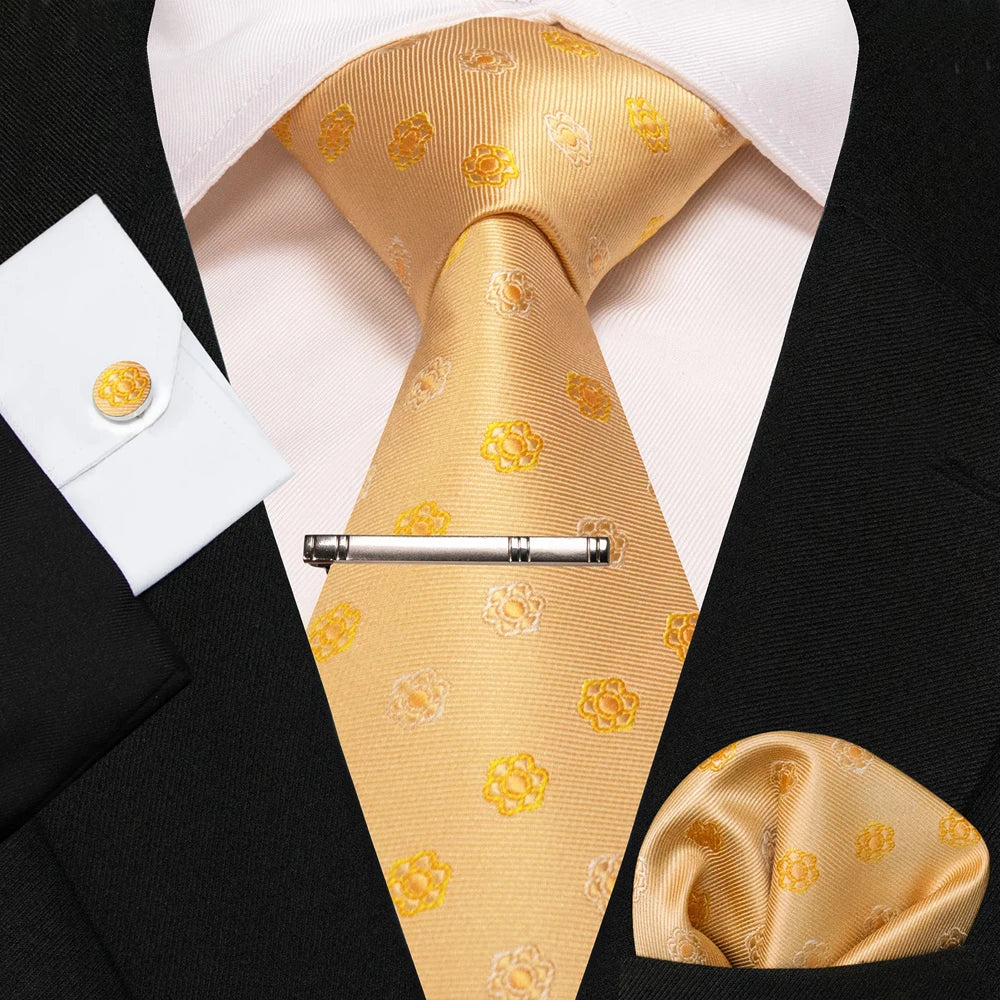 8cm Silk Men’s Tie Set with Pocket Square