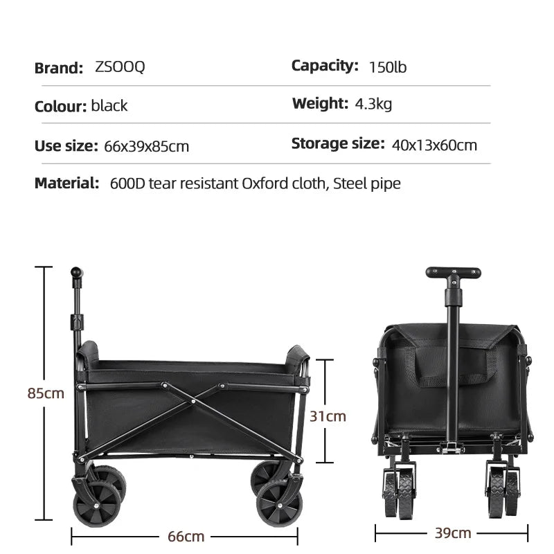 Heavy Duty Foldable Camping & Utility Cart