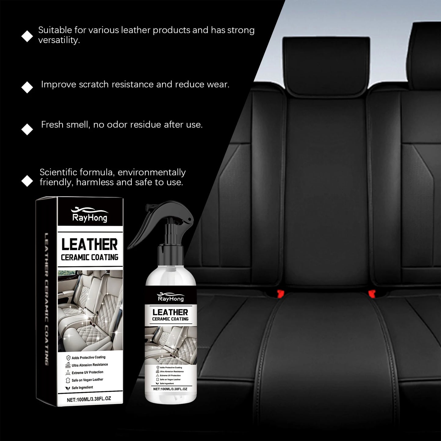 Leather Ceramic Coating Spray Cleaner & Renovation