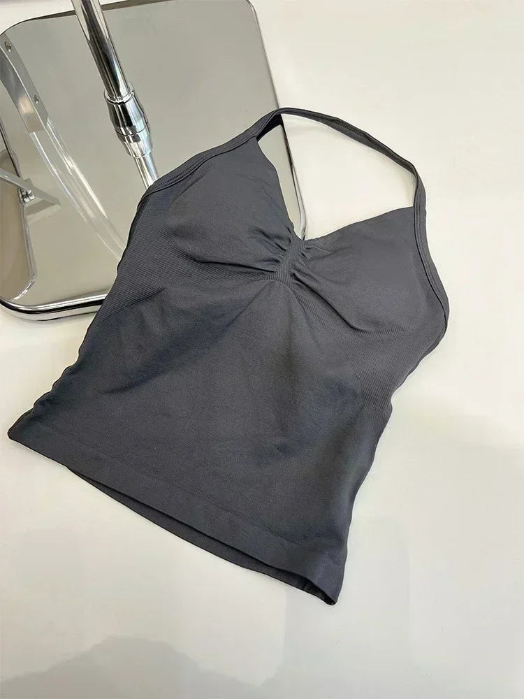 Women's Fitness Impact Net and Neck Halter Shirt  Yoga and Pilates Fitness Kit