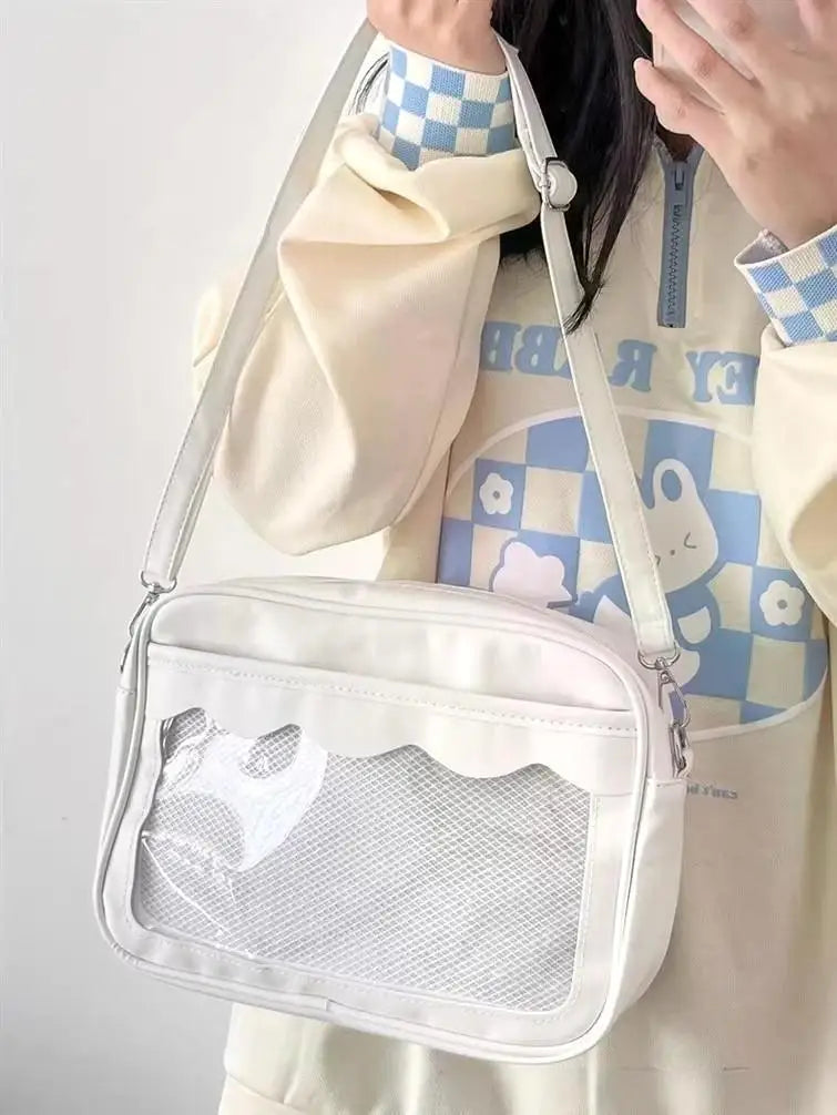 Japanese Harajuku Transparent Ita Bag for Girls