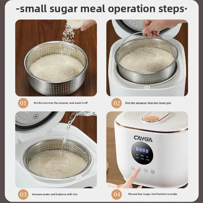 3L Smart Electric Rice Cooker Multi-Purpose Digital