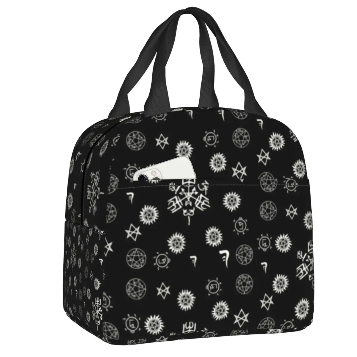 Supernatural Insulated Lunch Tote Bag for Women The Family Business Winchester Things Cooler Thermal Bento Box Outdoor Camping