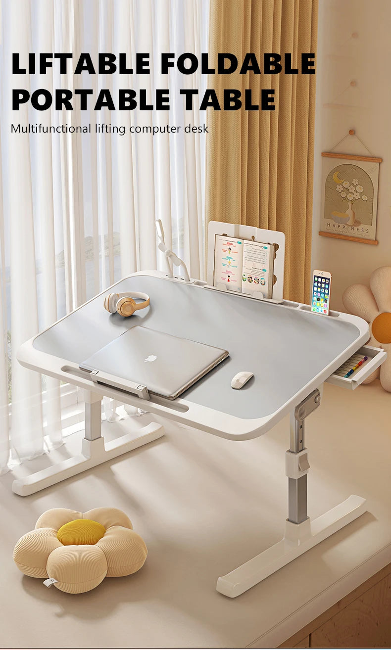 Adjustable Folding Laptop Desk – Bed & Floor Use