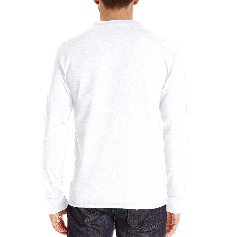 Men’s Casual Long Sleeve Elastic T-Shirt