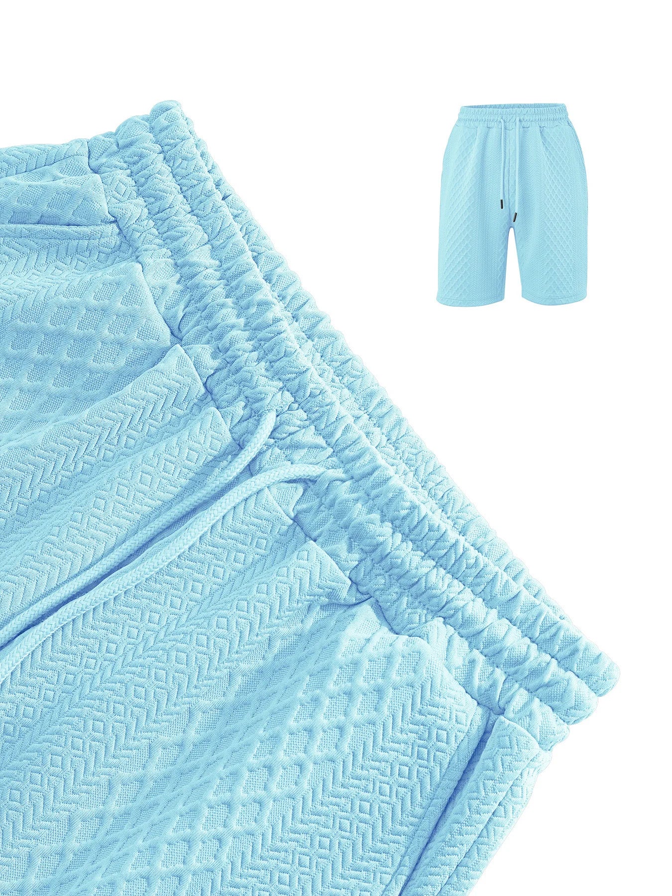 Men’s Summer Jacquard Polo Shirt – Casual Short Sleeve