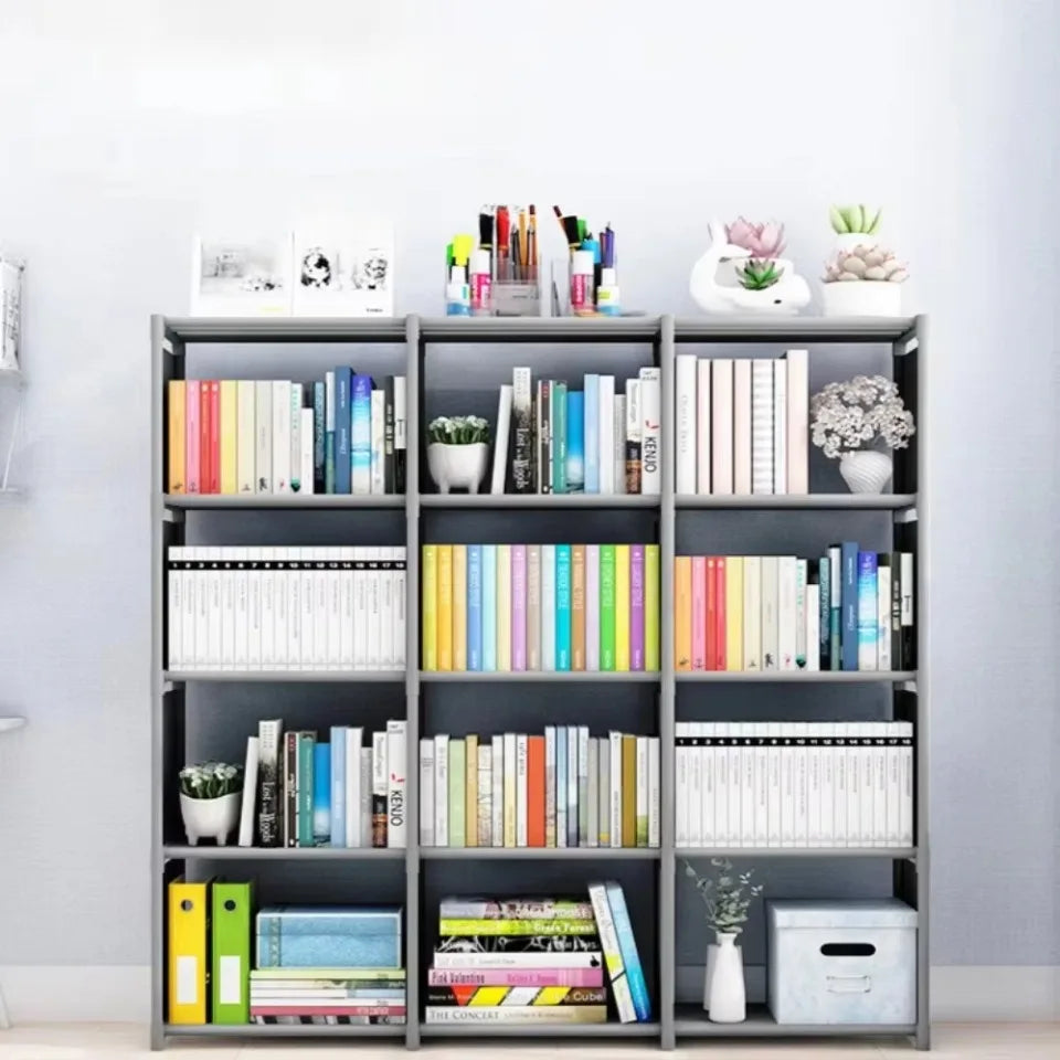 Multi-Layer Bookshelf Storage Rack for Living Room