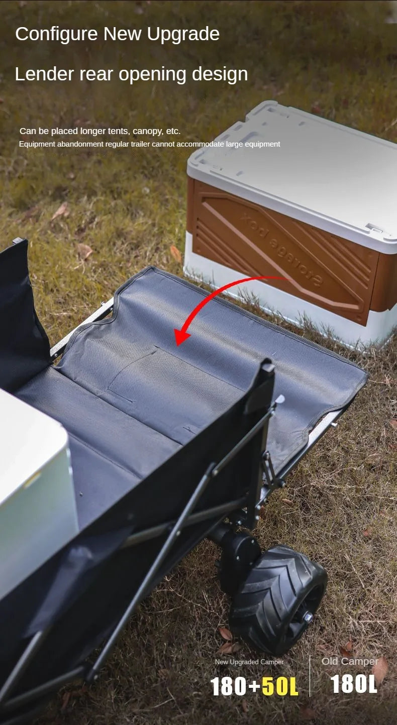 Folding Camping Cart – Heavy Duty Outdoor Utility Wagon