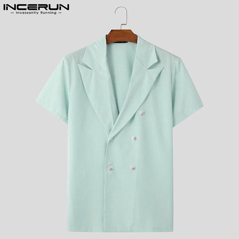 Men’s Striped Two-Piece Set