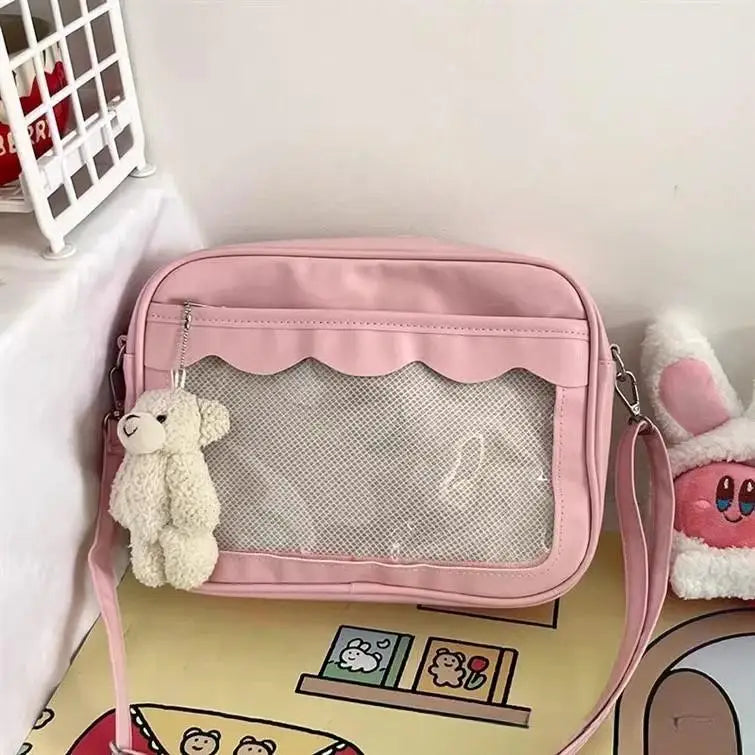 Japanese Harajuku Transparent Ita Bag for Girls