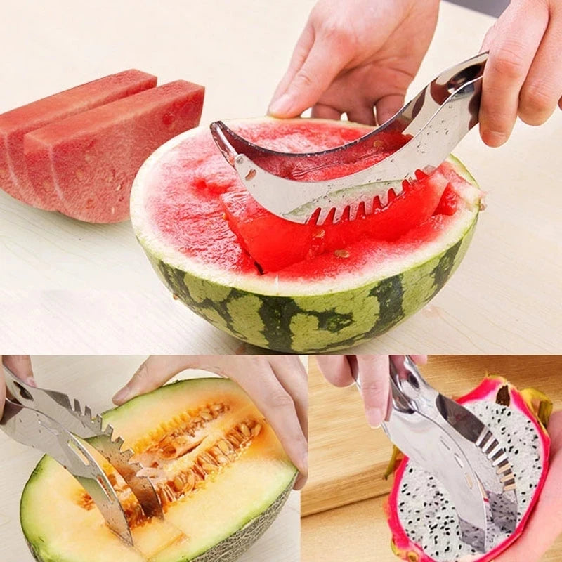 Stainless Steel Watermelon Cutter Knife Kitchen Gadgets Multifunctional Best Kitchen Gadget Home Gadget Kitchen Accessories