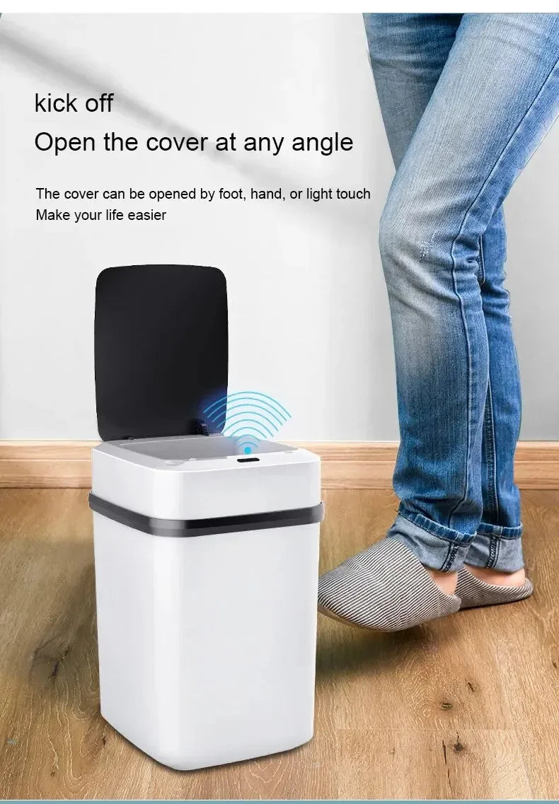 13L Smart Touch Trash Can for Kitchen & Bathroom