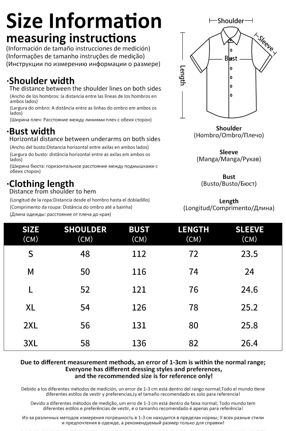 Men’s Hawaiian Shirt – Casual Summer Short Sleeve Top