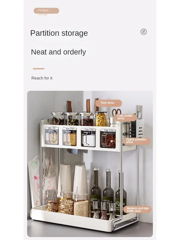 Multi-Functional Kitchen Seasoning & Storage Rack
