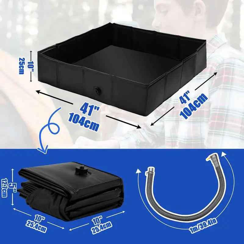 Portable Camping Shower Base with Drainage RV & Outdoor