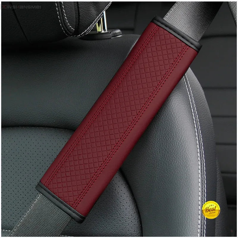 PU Leather Seat Belt Cover Car Safety Shoulder Pad