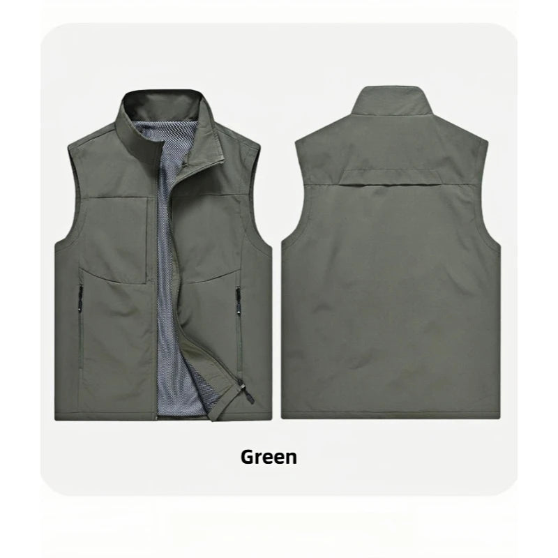Men’s Winter Fleece Vest – Casual Warm Sleeveless Jacket