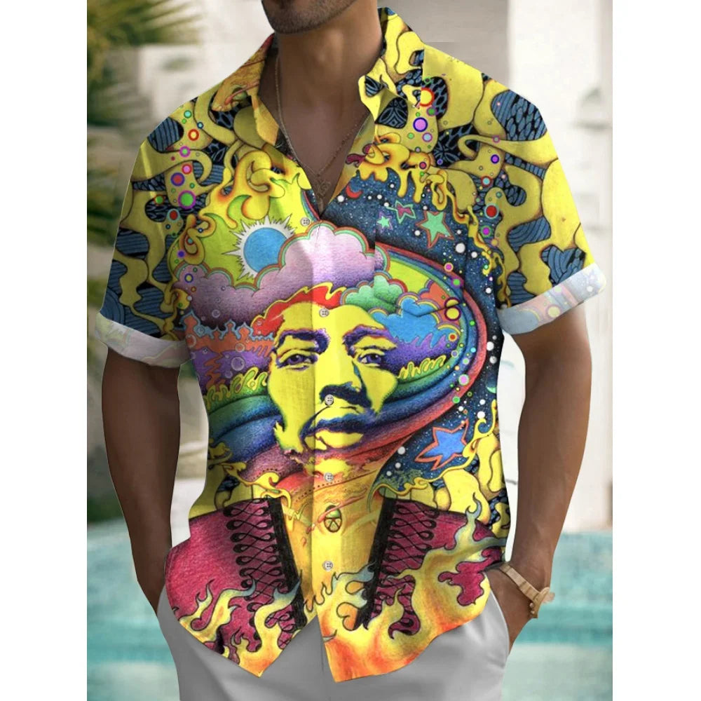 Men’s Hawaiian Shirt – Casual Summer Short Sleeve Top