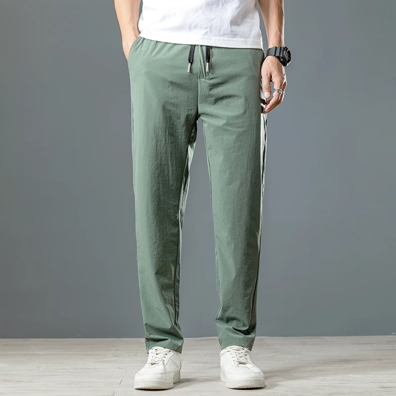 Men’s Ice Silk Stretch Business Casual Pants