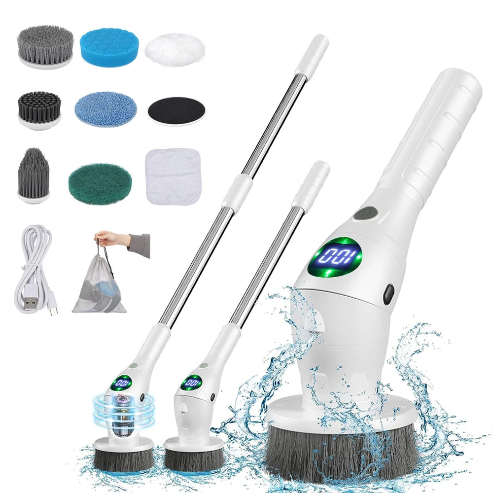 Electric Cleaning Brush – Wireless Household Scrubber