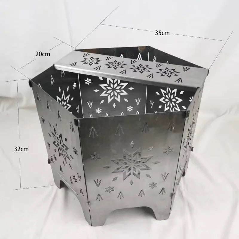 Camping Firewood Stove Portable Outdoor Campfire Table