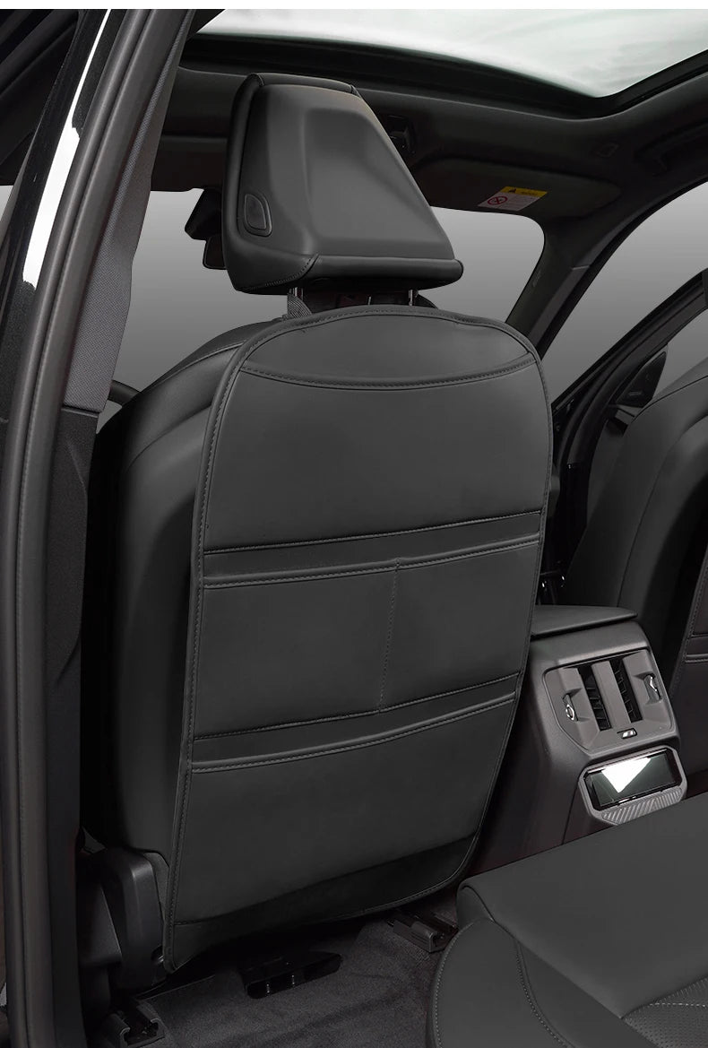 Leather Car Seat Back Protector Waterproof Kick Mat