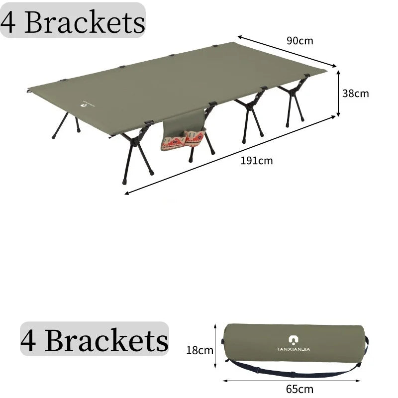 Ultralight Folding Camping Cot Bed – Aluminum Alloy