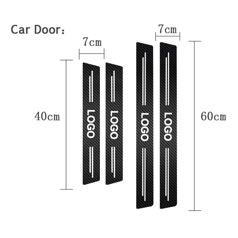 4PCS Carbon Fiber Car Interior Stickers – Clio II-V 2001-2023