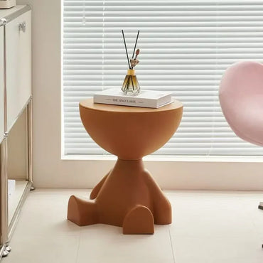 Modern Cartoon Edge Coffee Side Table with Storage