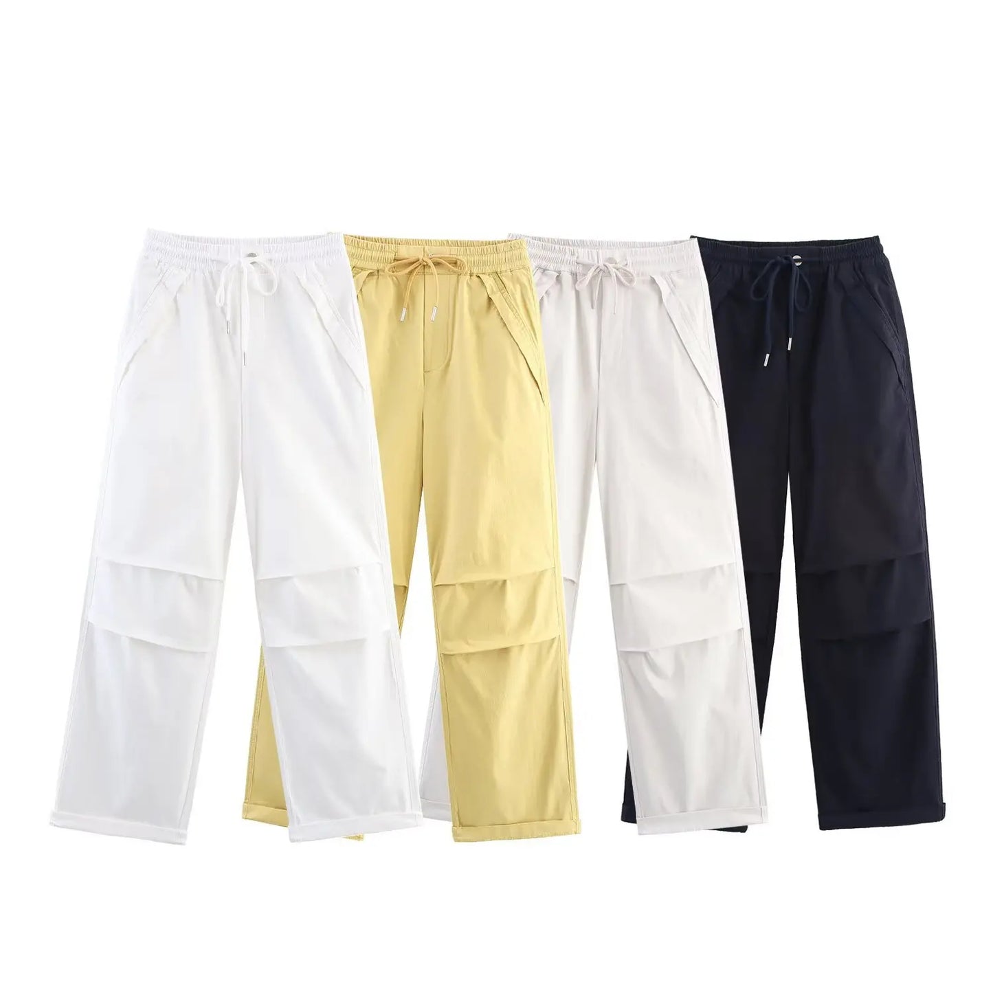 Women’s Straight-Leg Cargo Pants – Casual Outdoor Workwear