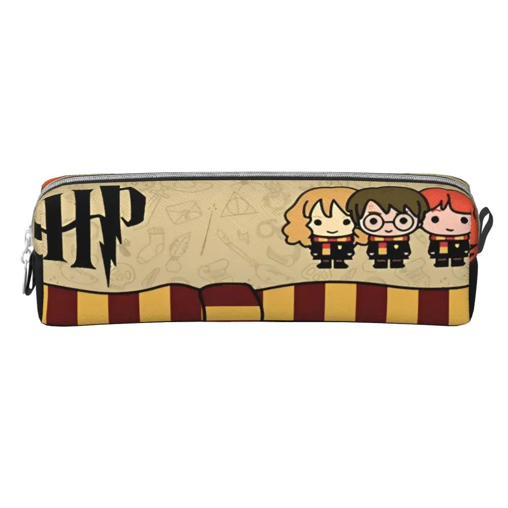 Harrys Potters Magic School Pencil Case Pencil Box Pen for Student Large Storage Bag Students School Gifts Stationery