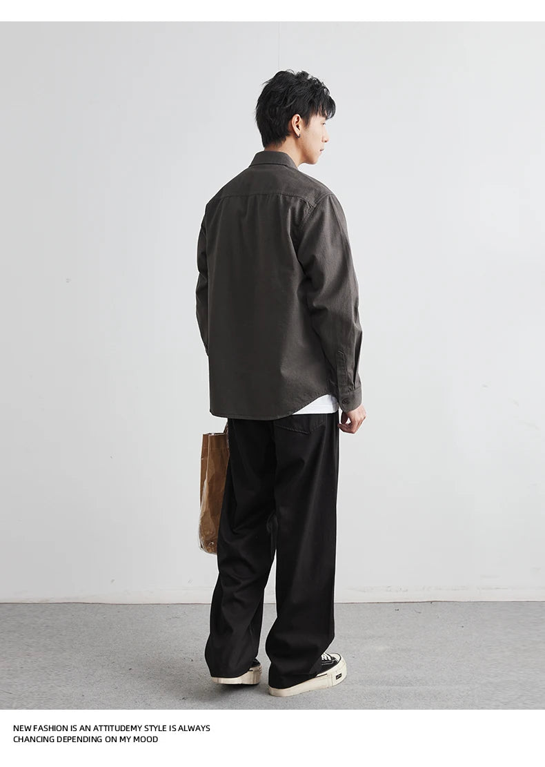 Men’s Cotton Work Shirt Jacket – Autumn Outdoor Safari Style