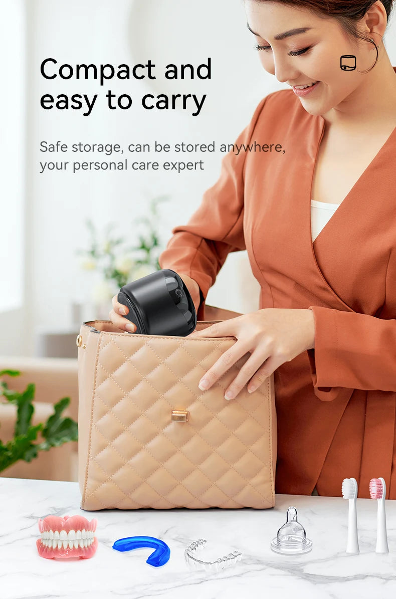 Ultrasonic Cleaner for Dentures 42-45KHz Professional Ultrasonic Cleaning Machine for All Dental Jewelry Watche Household Washer